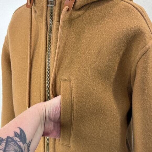 Madewell Size XS Lynnford Coat Wool Cashmere Blend Insuluxe Fabric Classic Camel - Picture 12 of 16